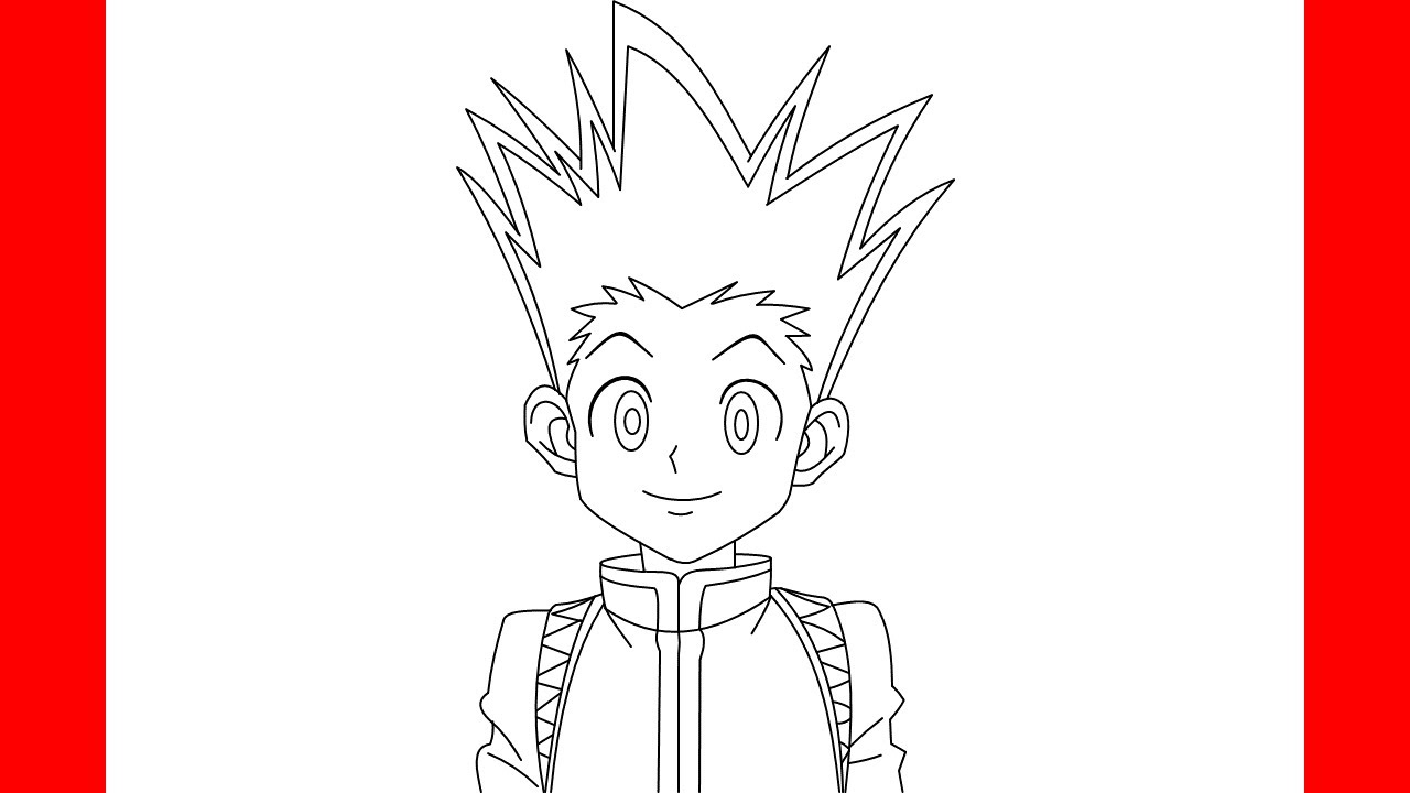 How To Draw Gon From Hunter X Hunter Step By Step Drawing Youtube - zetsu face roblox