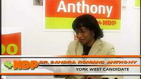 Your Politician Speaks: Sandra Anthony NDP (Jane-F...