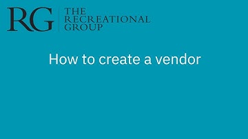 How to create a vendor