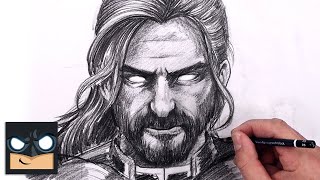 how to draw thor sketch saturday step by step