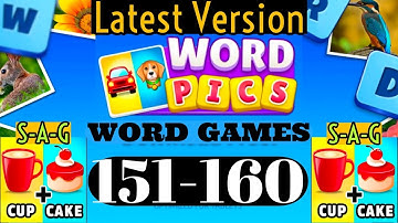 WORD PICS WORD GAME level 151 152 153 154 155 156 157 158 159 160