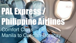 PAL Express A320 Comfort Class | Manila to Caticlan with aborted approach & eventually landed