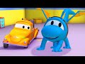 Car garage for kids -  Hector the DRAGON - Tom's Paint Shop in Car City