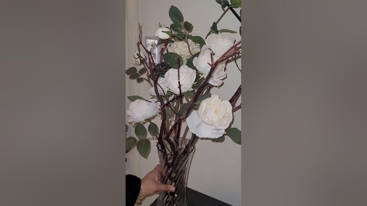 Classic white rose flower arrangement #shorts
