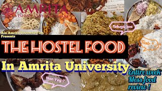 Hostel Food Overview 🧐🏘️🏢Amrita University Coimbatore Food sangathi #amrita #trending #telugu #viral