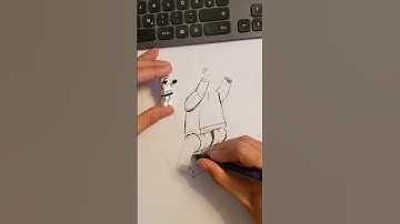 drawing a lego Clone Trooper in a new pose 😁 #industrialdesign #sketching #artprocess #howtodraw