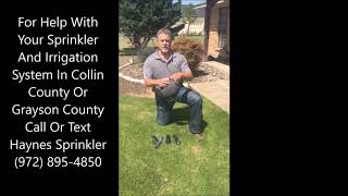 Sprinkler Nozzle Filter Repair And Replacement In McKinney And Collin County And Grayson County