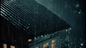 Selamat tinggal insomnia Hujan deras ini untuk tidur lebih nyenyak dengan hujan lebat dan guntur 🌧️✨