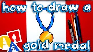 how to draw a gold medal