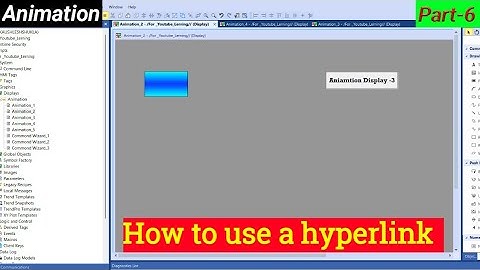 FactoryTalk View Studio || How to use hyperlink animation || Open PDF and Web || Part-6