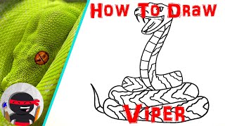 How To Draw a Viper | Easy, Step By Step Tutorials For Beginners