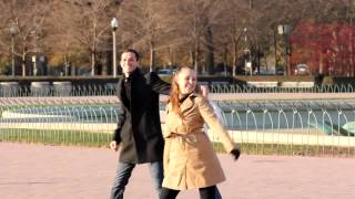 Flash Mob Proposal in Buckingham Fountain, You'll Love her Expression!