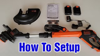 Black And Decker String Trimmer Edger  How To Setup