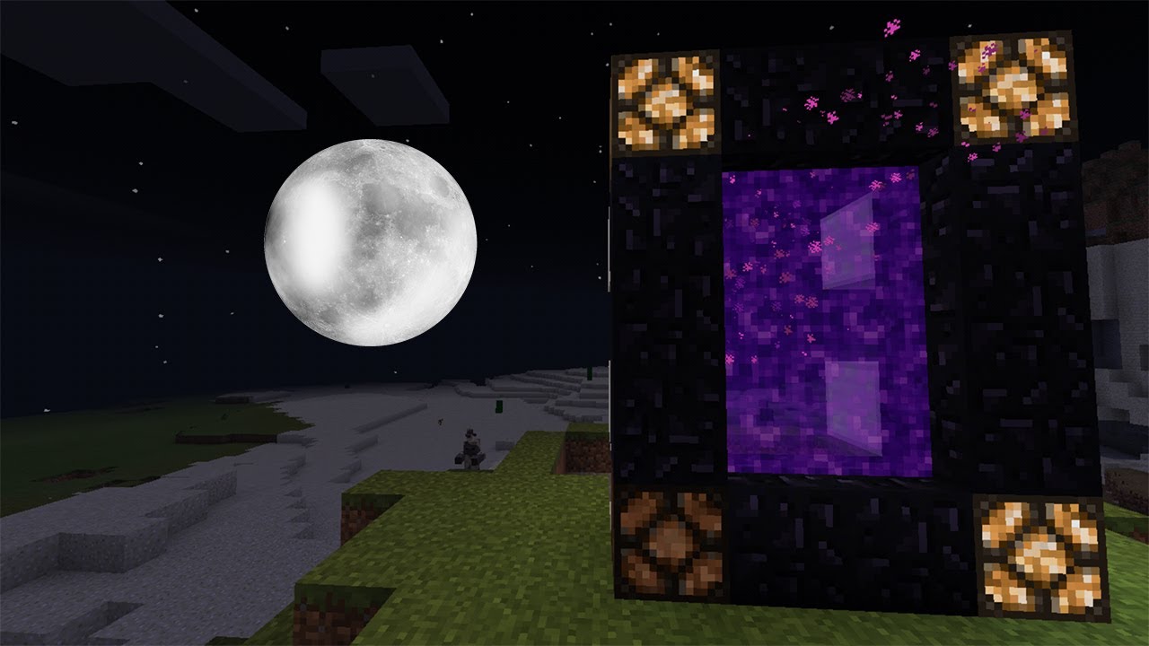 How to go to the MOON | Minecraft PE - YouTube