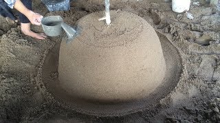 Traditional Construction Techniques | Production Concrete Pots Large Size Easy With Sand Mold