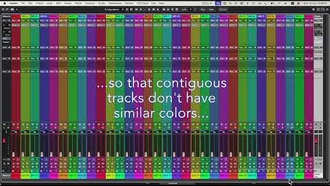 How to colorize automatically Cubase tracks with a 32-color palette