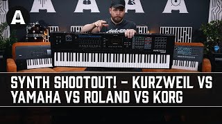 Synth & Workstation Shootout!  Kurzweil K2700 vs Yamaha Montage vs Roland Fantom vs Korg Nautilus!