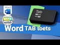 Word - TAB toets
