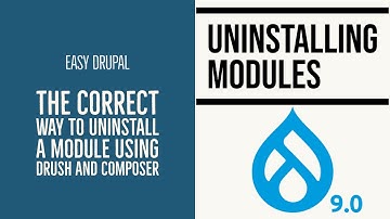 The correct way to uninstall a module using drush and composer
