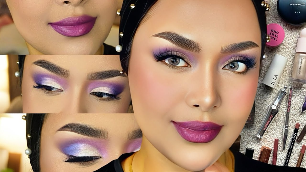 Easy Eyeshadow Tutorial for Hooded Eyes | Pink & Purple Soft Glam - YouTube