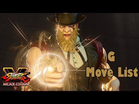 Street Fighter V Arcade Edition - G Move List