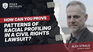 How can patterns of racial profiling be proven in a civil rights lawsuit?