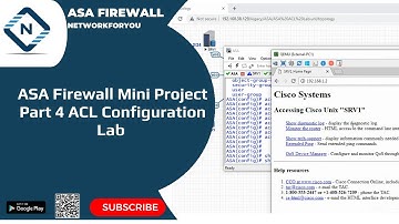 23.ASA Firewall Mini Project Part 4 ACL Configuration Lab | Configure ACL in ASA Firewall