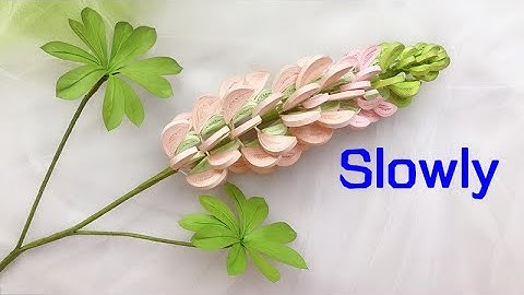 ABC TV | How To Make Lupinus Paper Flower (Slowly) | Paper Quilling - Craft Tutorial