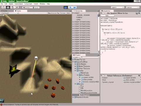 Hour 9 - Unity3d spawning lots of objects!