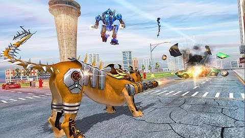 Lion Robot Car Futuristic Part-2 | Rescue City Robot Transformation Android GamePlay | By Game Crazy