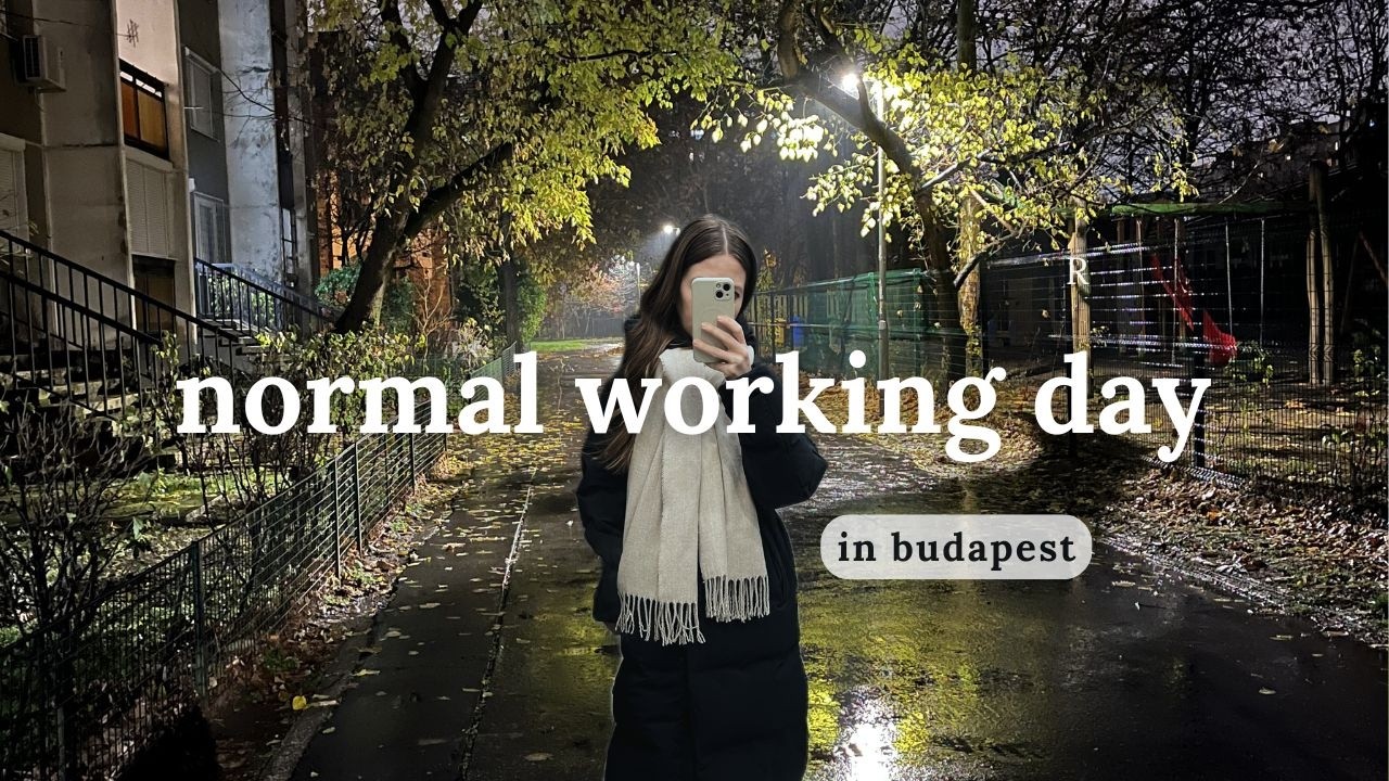 Normal office day working 9-5 | skincare, office day in budapest