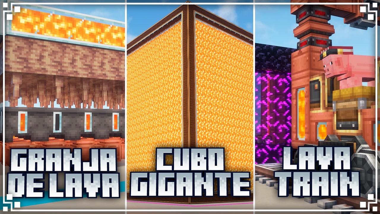 ✅5 FORMAS de LAVA INFINITA con CREATE MOD✅