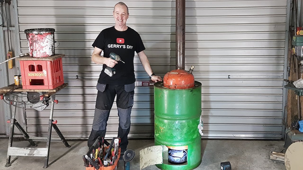 Waste Oil Burner ... Make Lots of Free Hot Water ... part 1 - YouTube