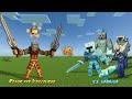 RENOR THE ICESCOURGE vs THE ICE WARRIOR - Minecraft Bedrock