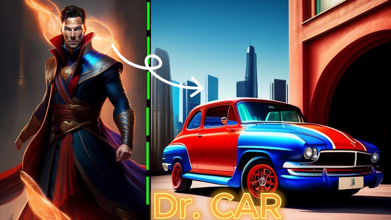 Sleek car designs inspired by Marvel Super Heros