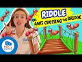🐜🧠 Bridge and Ants Riddle | Fun Educational Videos for Children @HappyLearningENG