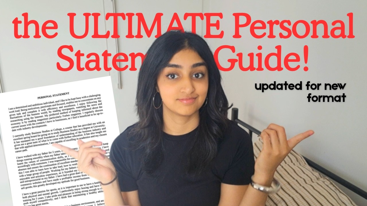 How to Write a Top UCAS Personal Statement (2026 onwards!) - YouTube