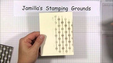 Heat embossing image through mask/stencil