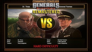 Toxin General Challenge 2 (VS Laser) | Hard Difficulty | C&C Generals Shockwave Remastered