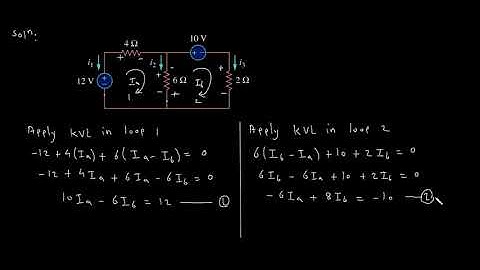 Mesh analysis 1 | Electrical Engineering