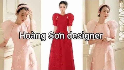 Dạy cắt may | Hướng dẫn cách cắt áo dài cách tân tay bồng theo mẫu | Hoàng Sơn designer