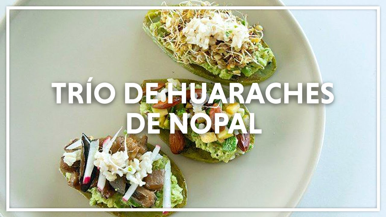 Trío de Huaraches de Nopal cocina saludable cursos bogota
