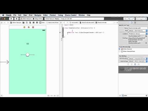 iOS Development with Swift Tutorial - 15 - Sliders