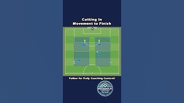 CUTTING IN MOVEMENT TO FINISH! 🔥⚽ | Dynamic Attacking Drill