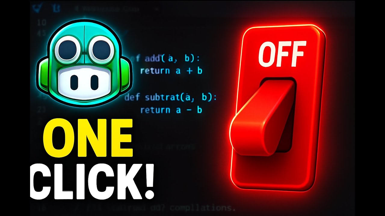 Turn Off GitHub Copilot in VS Code with ONE Click! (Code completion and ...