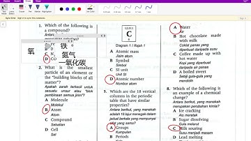 Form 1 KSSM Science Chapter 6 Periodic Table Exericse part 2