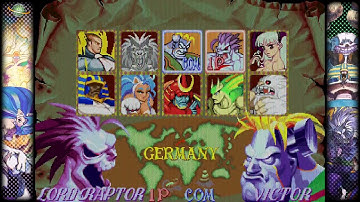 Capcom Fighting Collection: Darkstalkers; Arcade Mode Lord Raptor