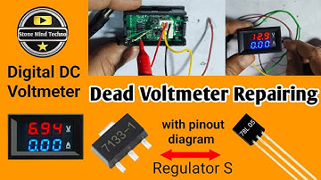 DC Digital Voltmeter/Ammeter Repairing|| Power supply fault fixing