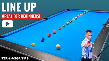"THE LINE UP" - Basic Ball Pocketing And Angles For Beginner Pool Players