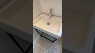 Bathroom sink installation